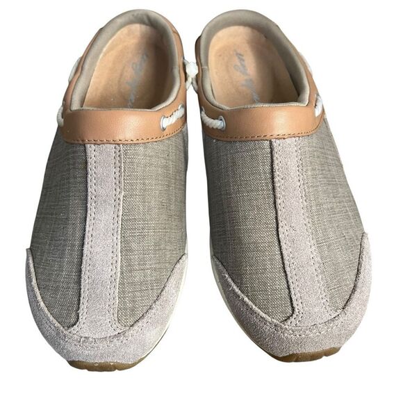 Easy Spirit Travelport19 Mule Womens 7-1/2WW Extra Wide Natural Tan Shoes - Picture 2 of 9